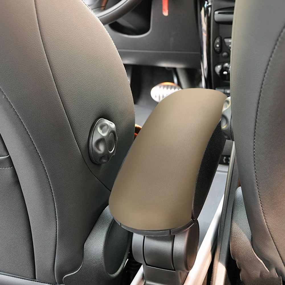 

Кожаный Автомобильный подлокотник, крышка с защелкой для BMW Mini Cooper 2002-2008, центральная консоль, подлокотник для хранения, крышка, автомобильн...