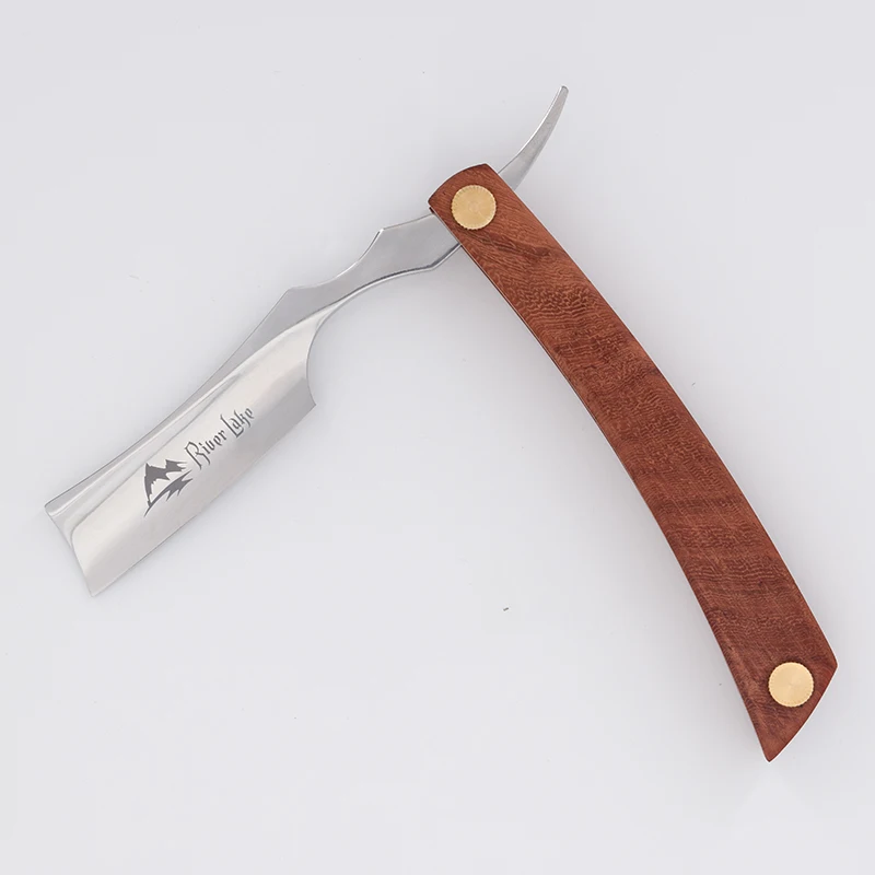 Парикмахерская бритва прямая Бритва Ручка ручной работы деревянная ручка |