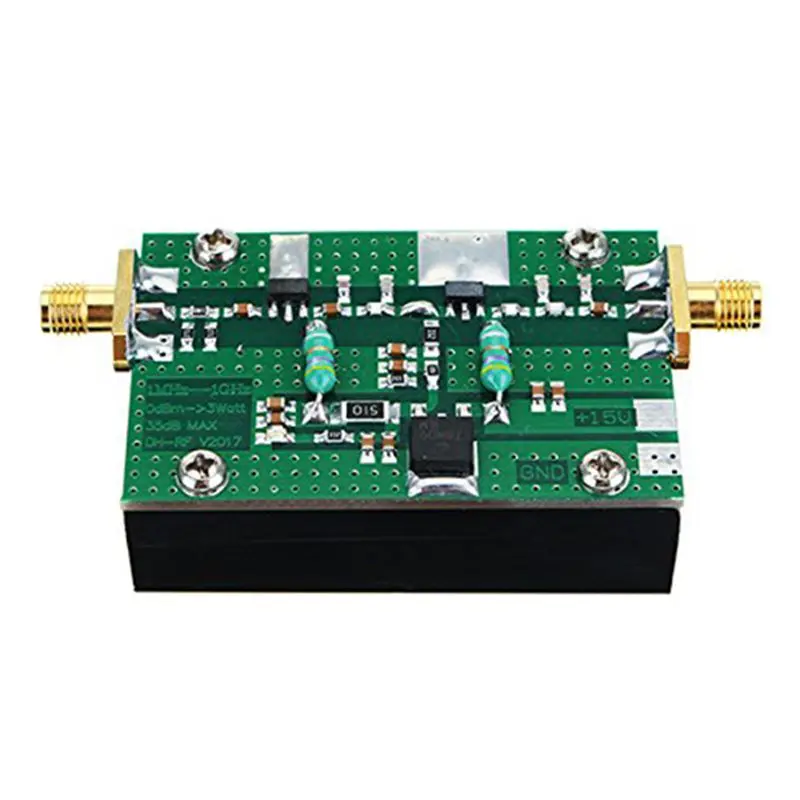 1MHz-1000MHZ 35DB 3W HF VHF UHF FM Transmitter Broadband RF Power Amplifier For Ham Radio | Электроника