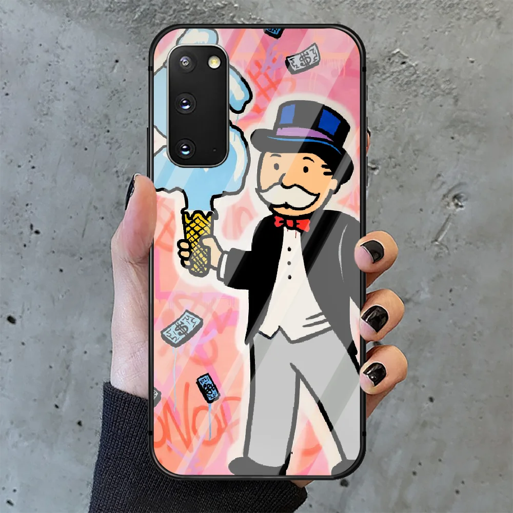 

cartoon Alec Monopoly Aesthetic Phone Tempered Glass Case Cover Samsung Galaxy A M 10 12 20 20E 21 21S 30 30S 31 40 50 51 70 71