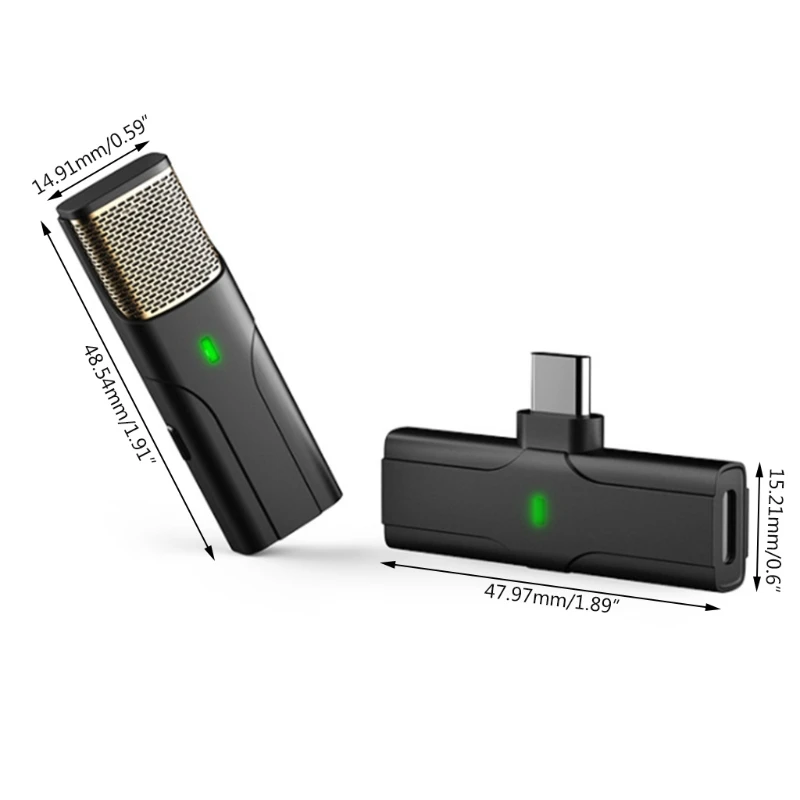 

H8WA Noise Cancelling Mic Professional Grade Lavalier Microphone Endurance 12 Hours Mobile Phone Live Mic Recording Equipment