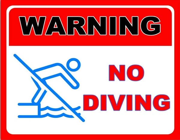 

NO DIVING SWIMMING POOL HOT TUB METAL PLAQUE TIN SIGN