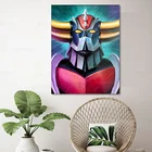 Goldorak Goldrake аниме партибой грендайзер Duke супер гонагай флисовый робот-принт Настенный дизайн для гостиной домашний декор