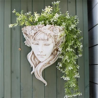 nordic wall hanging resin goddess flower pot courtyard succulents bonsai pots crafts creativity home garden decoration ornaments