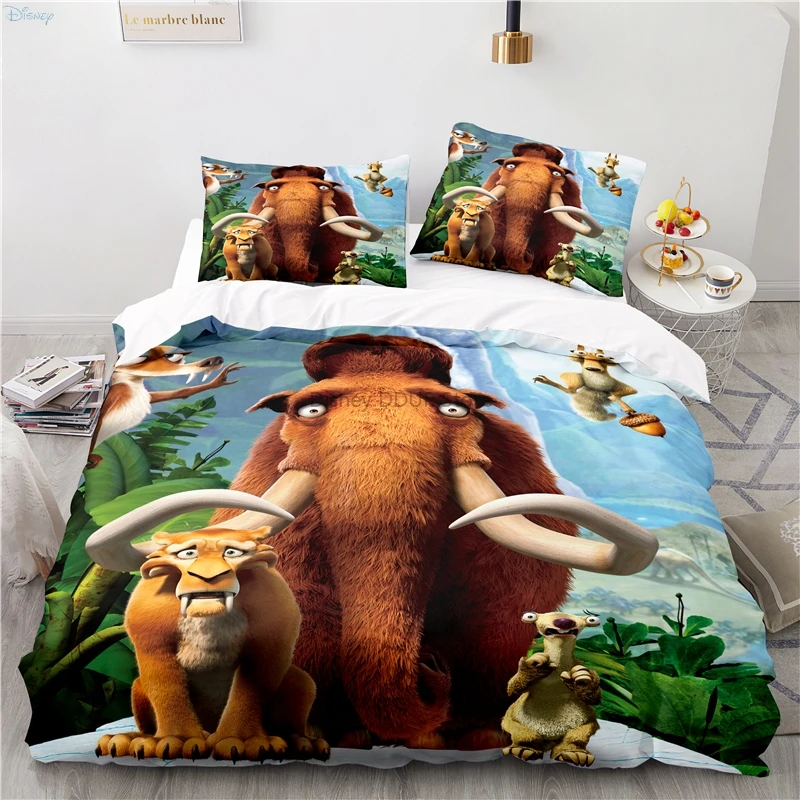 

Lovely Ice Age Squirrel Scrat Bedding Set Cartoon 3d Duvet Cover Set Pillowcase Boys Girls Bedclothes Twin Full Queen King Size