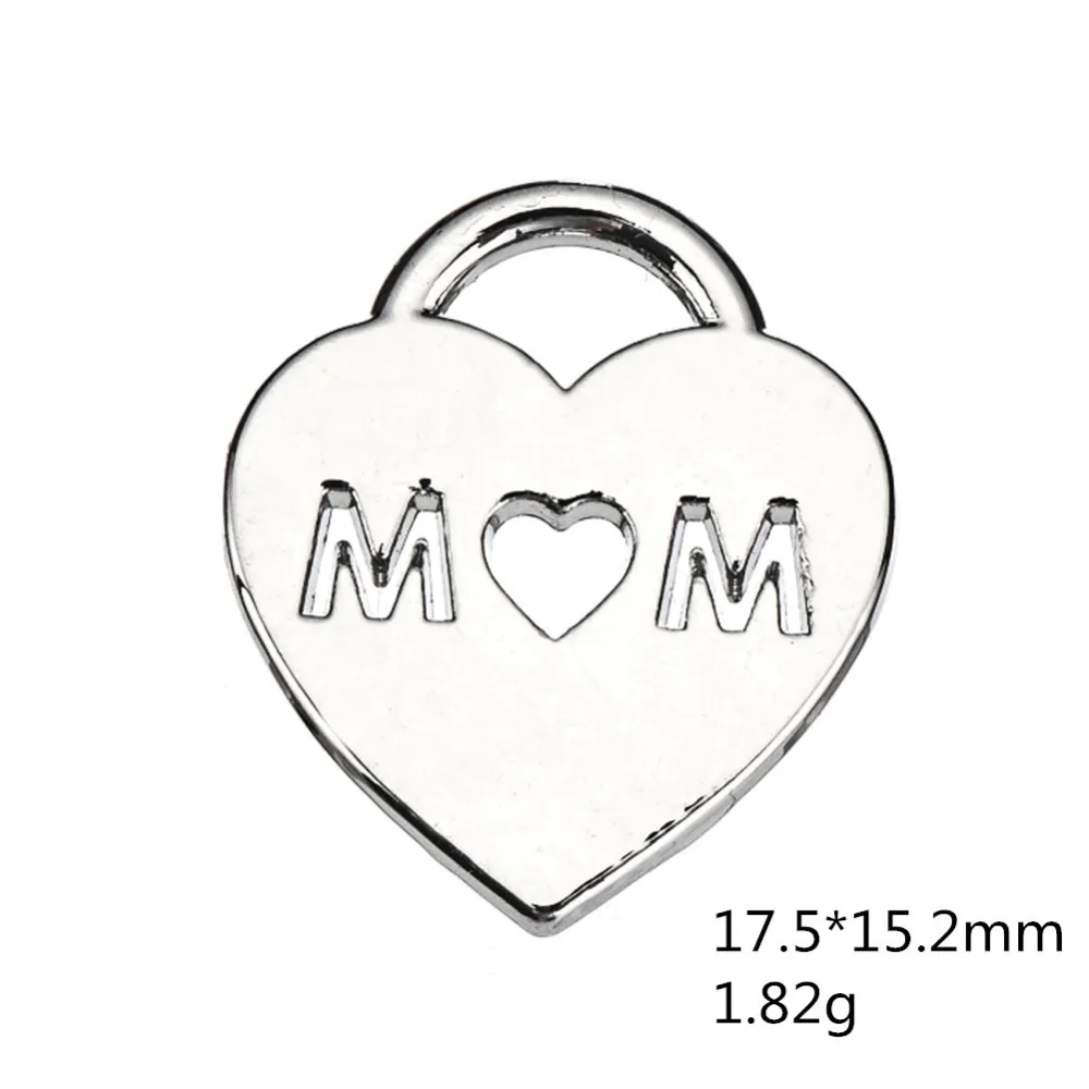 Skyrim винтажные подвески смешанные любящее сердце кулон вырезать мама Fit