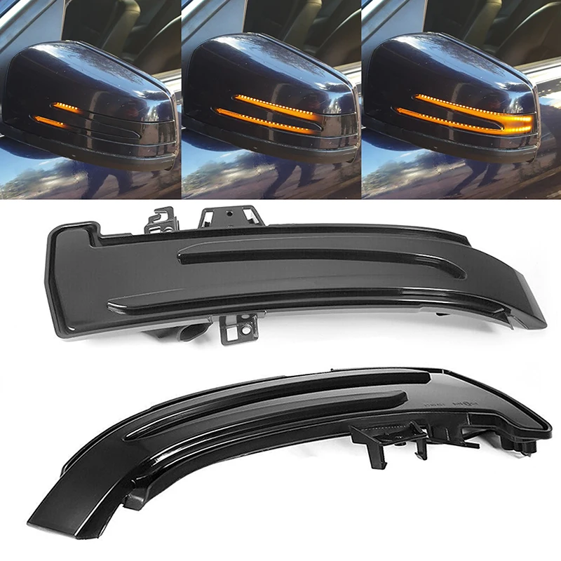 

Для Mercedes-Benz A, B, C, E, S, CLA GLA CLS Class W176 W204 W212 X156 X204 W221 светодиодный Динамический указатель поворота мигалка светильник
