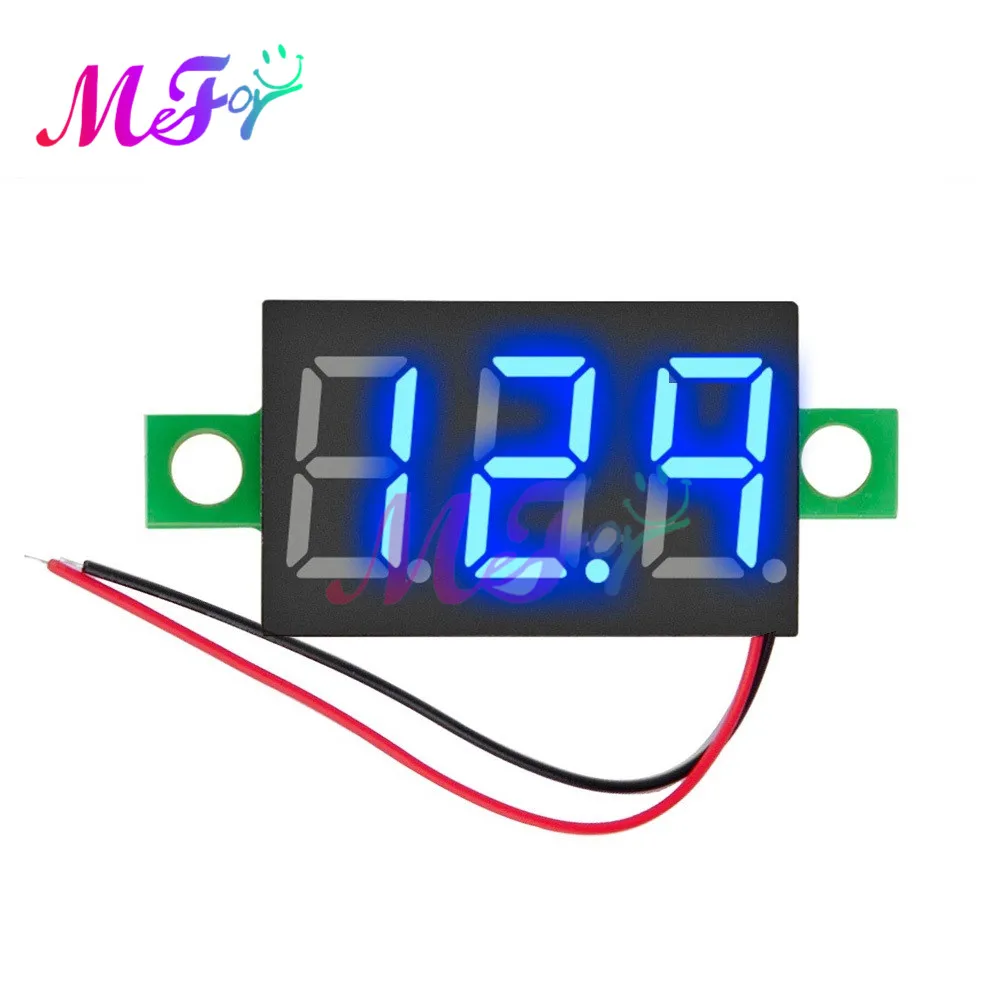 0 36 дюймов DIY Мини вольтметр Тесты er цифровой Напряжение Батарея постоянного тока