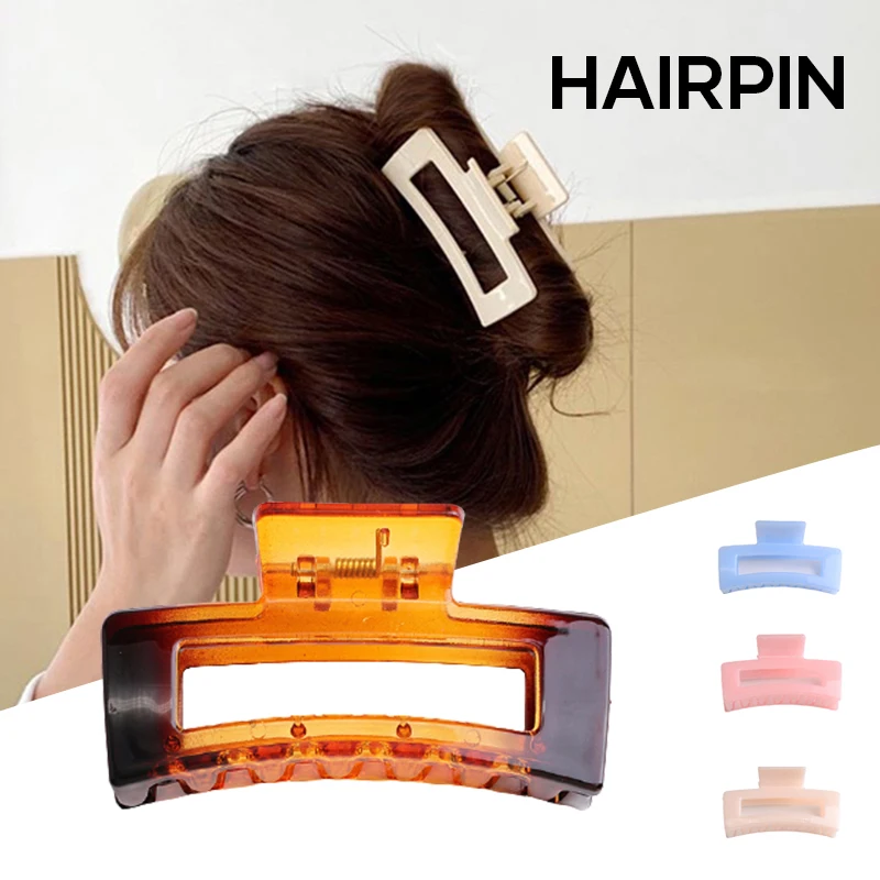 Women Claw Clip Large Size Plastic Hair Clip Crabs Clip Hair Accessories Gift SANA889