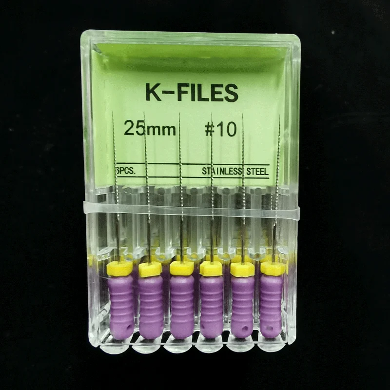 Стоматологические Инструменты Root Cannal Endo K File 25 мм из нержавеющей стали