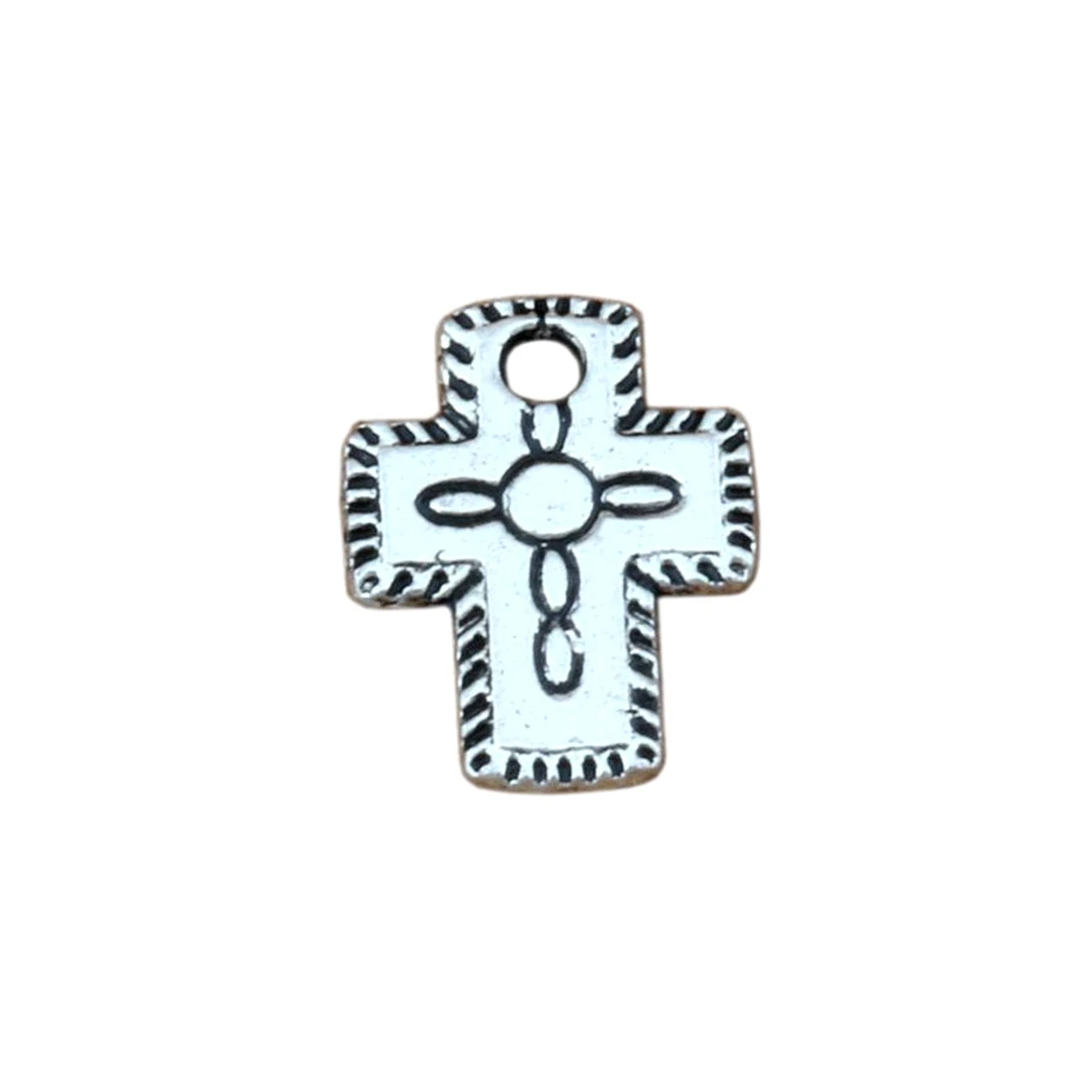 

Small Cross Charms Pendants 250Pcs 9x12mm Zinc Alloy Fashion Jewelry DIY Fit Bracelets Necklace Earrings A-270