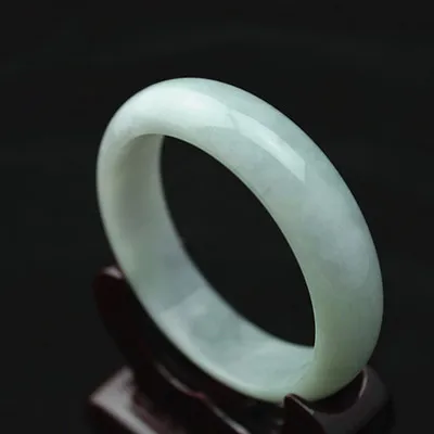 

Natural Burmese Light Color Jade 54-64mm Bracelet Elegant Princess Jewelry Best Gift for Girlfriend and Mother