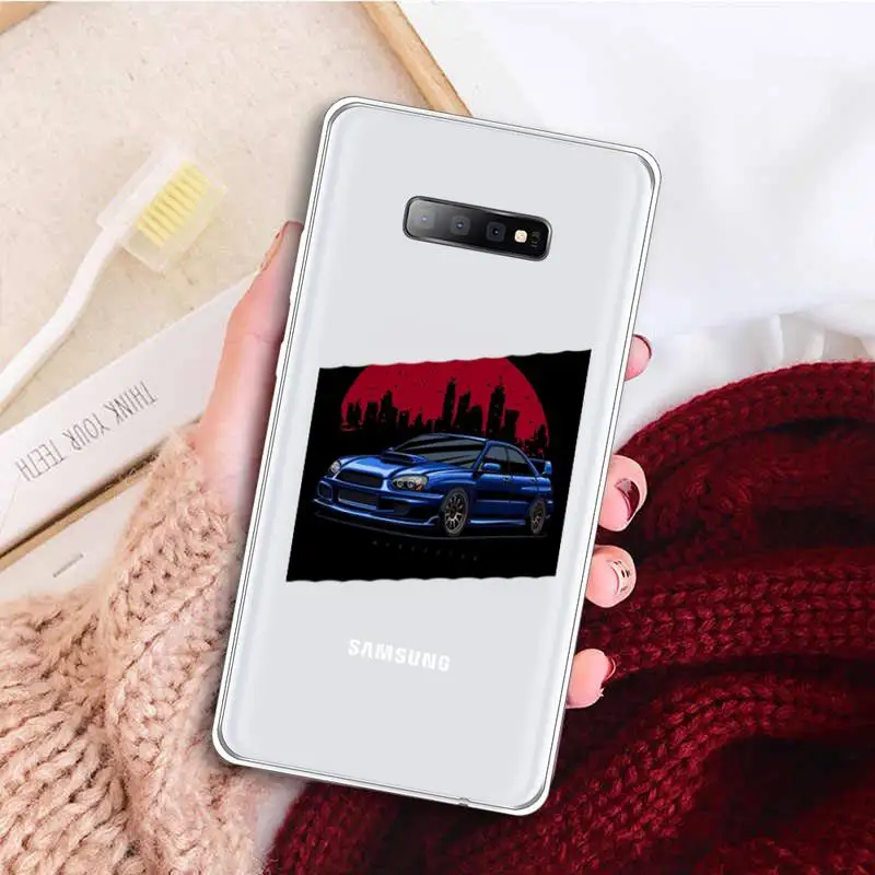 

JDM Car AE86 Phone Case Transparent for samsung A 21s 50 51 71 S 8 9 20 20fe note 10 20 ultra plus