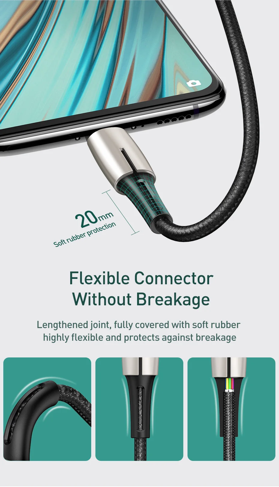 Baseus Micro USB кабель для OPPO 4A VOOC Быстрая зарядка кабель зарядного устройства микро-usb для samsung Xiaomi Redmi Note 4 5