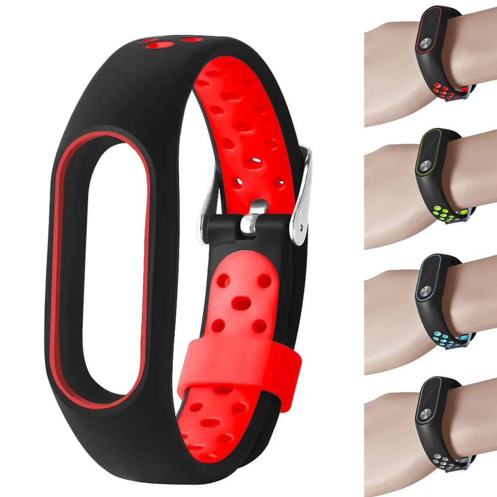 

Smart & Dual Color For Xiaomi Mi Band 2 Replacement Belts Men Women Sports Wristband Strip @M23