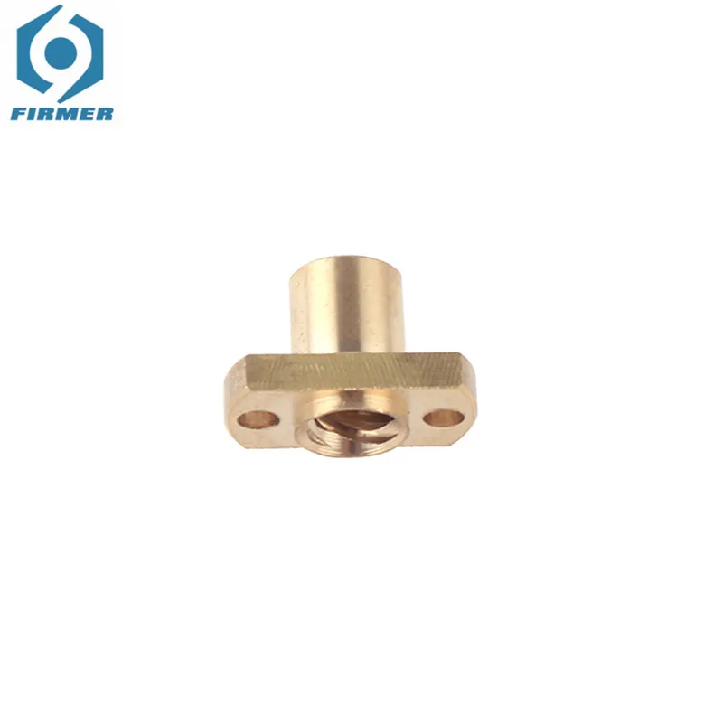 Свинцовый винт T8 H-образная гайка фланец латунная шаг 1 мм/2 мм Lead1/2/4/8/10/12 мм/14