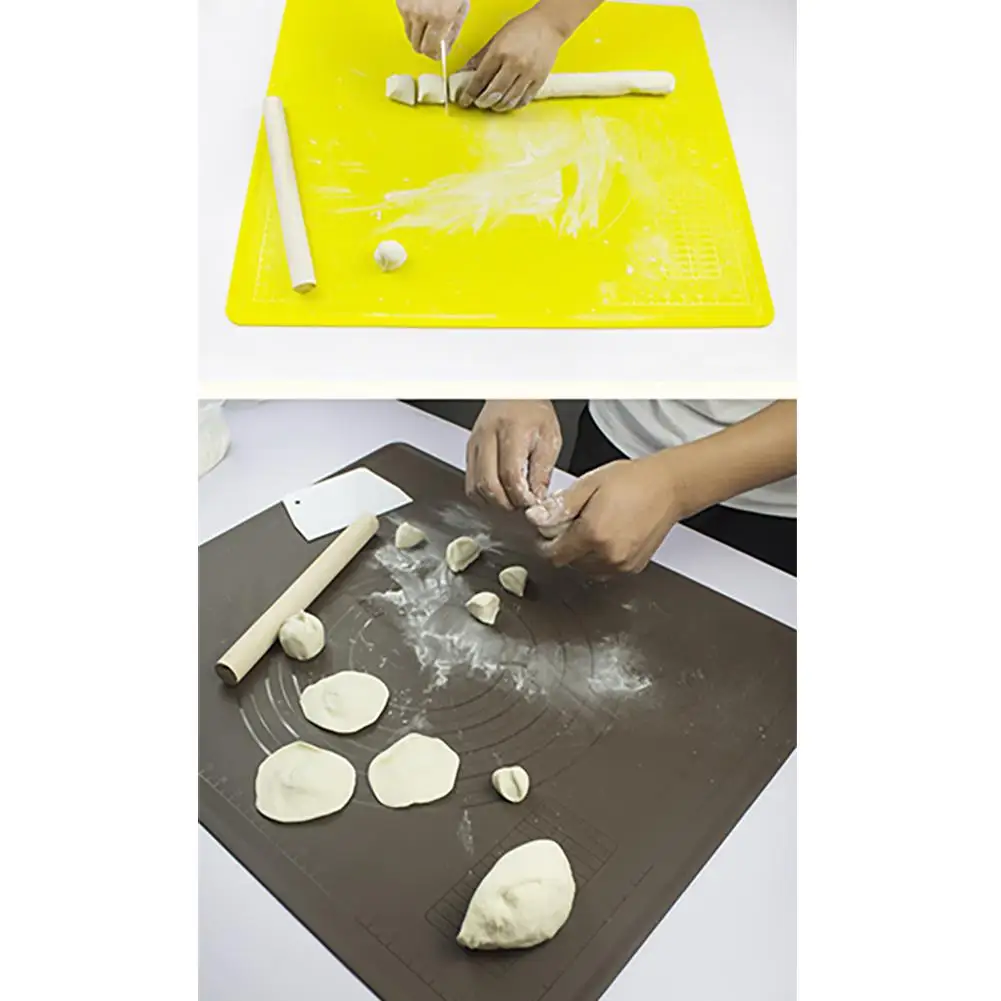 Силиконовый коврик для замеса теста толстая разделочная доска большого размера
