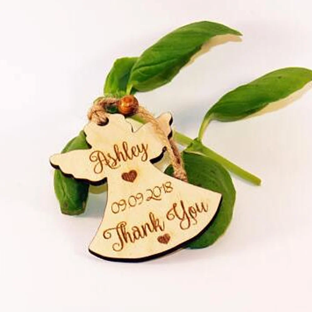 Именная бирка с именем ангела для крестины детского дня первого причастия