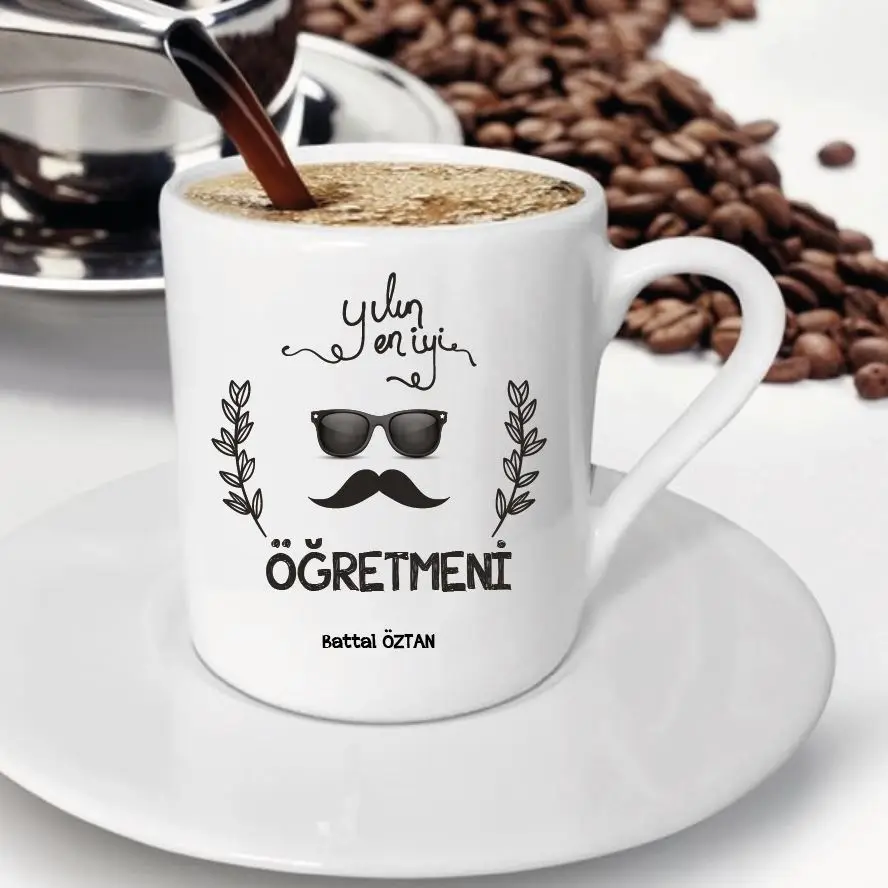 

Personalized Teacher Of The Year Themed Coffee cup-B10