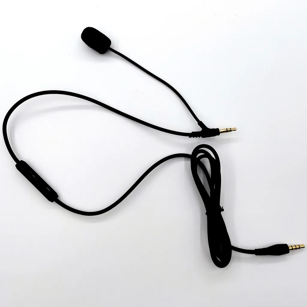 1.2M Boom Microphone Cable Studio Mic For 3.5mm Headphone With Condenser Mic For Phone PC