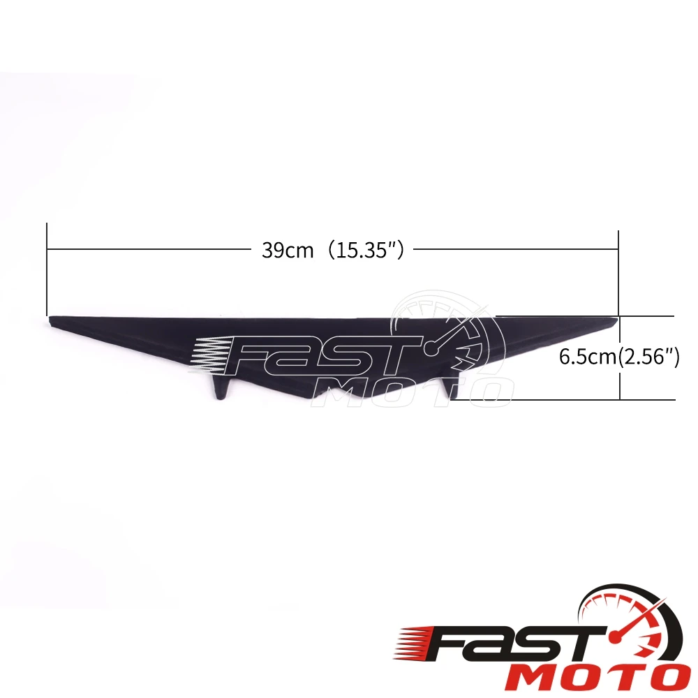 

For Harley 15-21 Road Glides Models Headlight Eyebrow Eyelid Sticker Headlamp Upper Tip Trim Cover Visor Accent Rubber Black 15"