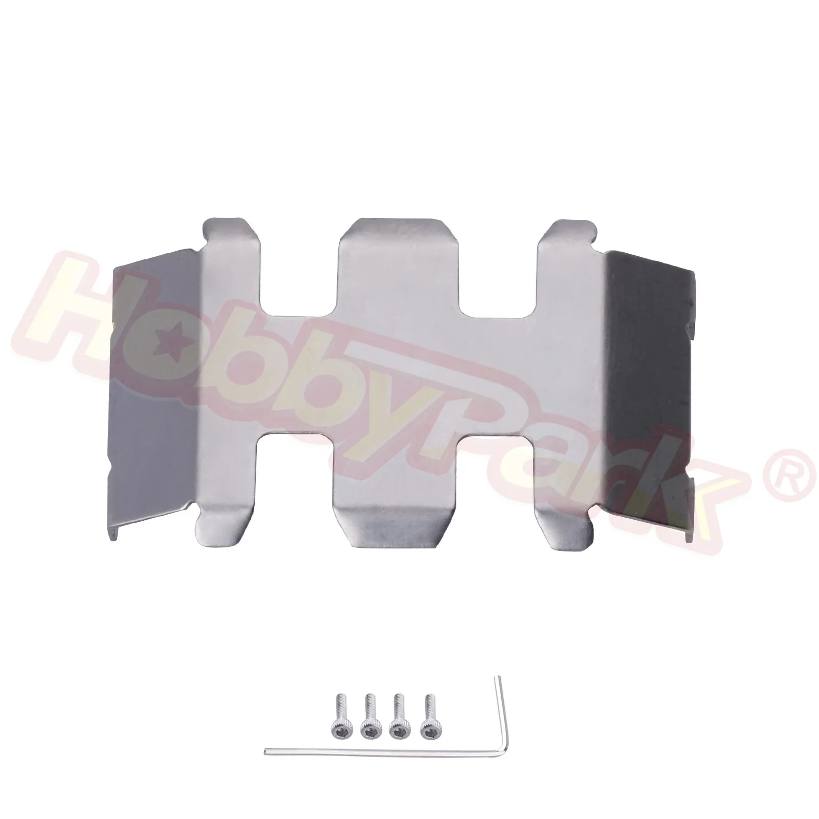 

Hobbypark Stainless Steel Skid Plate Guard for Axial SCX24 1/24 RC Crawler Car