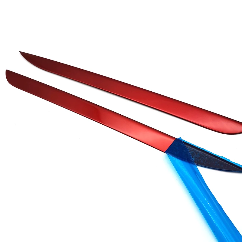 

2pcs Red Rear Bumper Decorator Trim Sport style Red For Toyota Camry 2018-2020