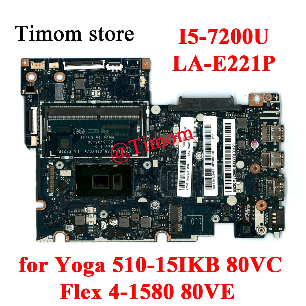 

Флекс для Ideapad Yoga 510-15IKB 80VC Lenovo Flex 4-1580 80VE Встроенная Материнская плата Флекс 5B20M32584 5B20M32636 5B20M32666