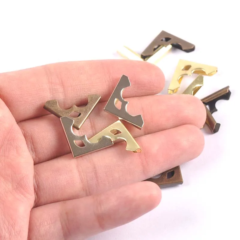 50 шт. 16x16 мм Античная металлический книжный Скрапбукинг тетрадь Альбомы меню