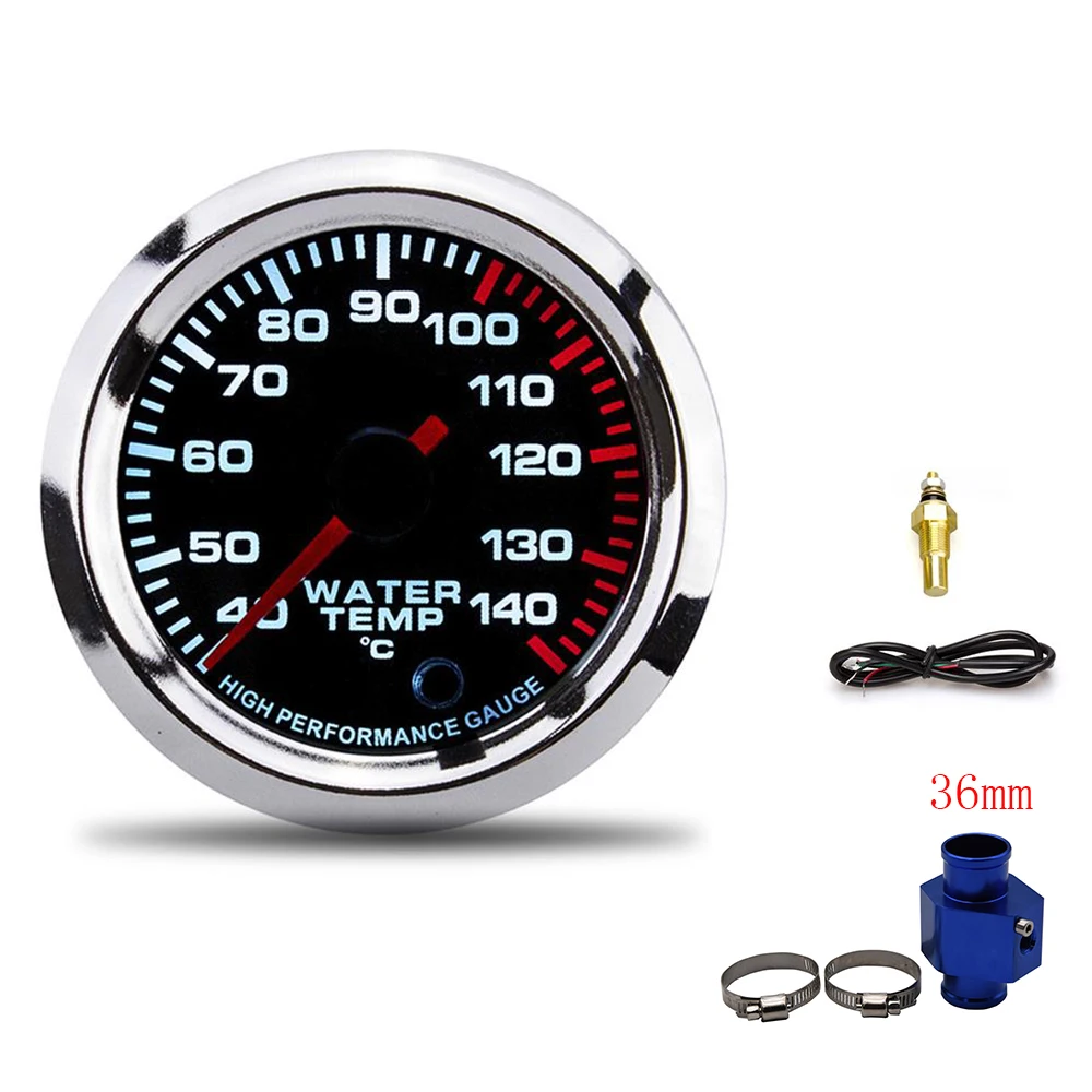 7-цветный датчик температуры воды 40 ~ 140 градусов Цельсия 52 мм гоночный датчик автомобильный датчик температуры воды с датчиком температуры воды на заказ