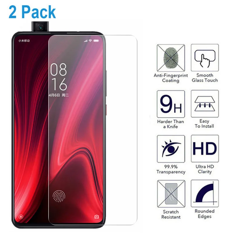 2 шт./партия 2.5D Закаленное стекло для Xiaomi mi 9T Pro Red K20 Защитная пленка экрана Xiao