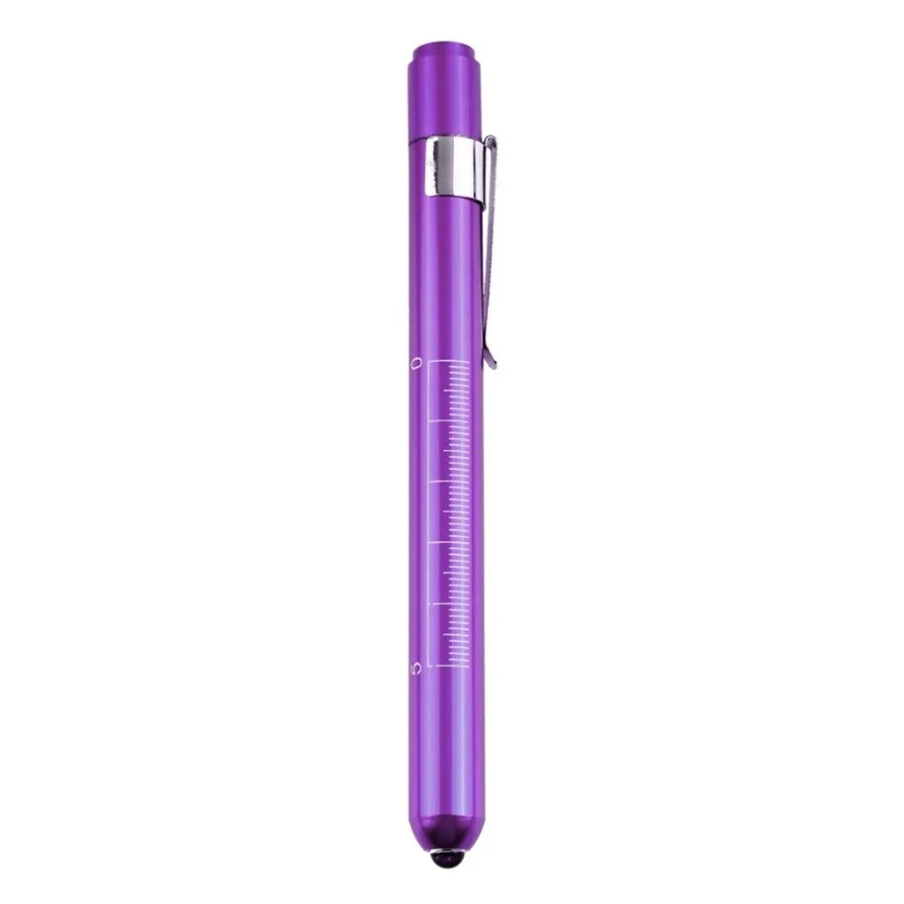 Алюминиевый фиолетовый Penlight Pen светодиодный фонарик Медицинский EMT хирургический фонарик-ручка