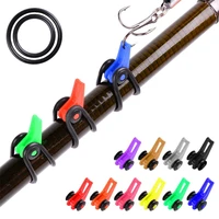 lure bait hanger plastic fishing device for hanging lure on the rod hook hanger fishing rod pole hook keeper for lockt bait