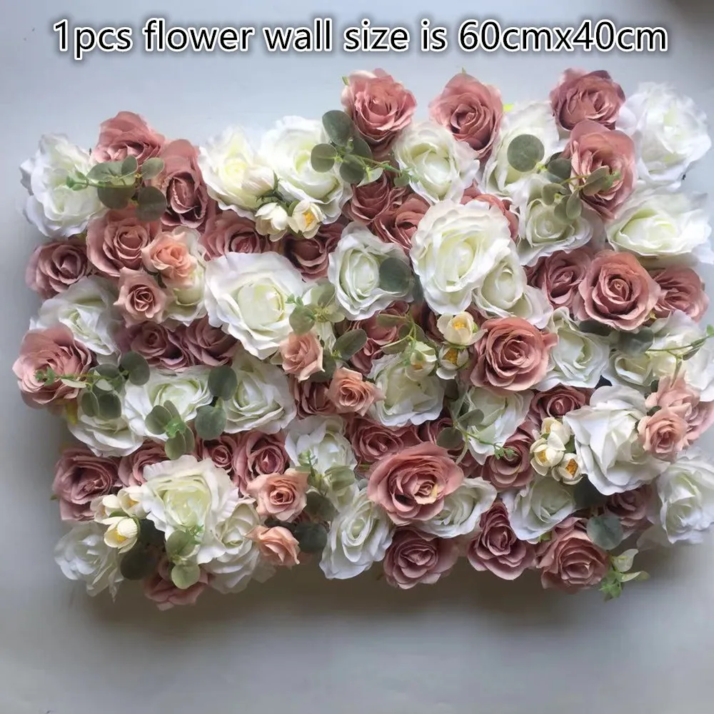 9pcs/lot 3D Artificial flower wall and fake row use Rose new hydrangea for wedding background decoration | Дом и сад