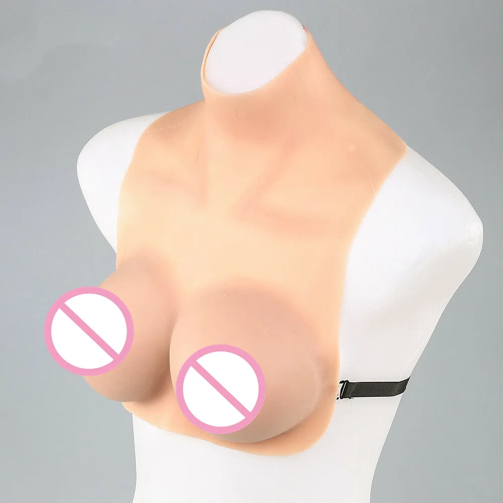 Silicone Breast Forms C Cup CD Soft Fake Boobs Enhancer Sticky Bra Shemale Transgender Queen Transvestite Women Mastectomy Bra