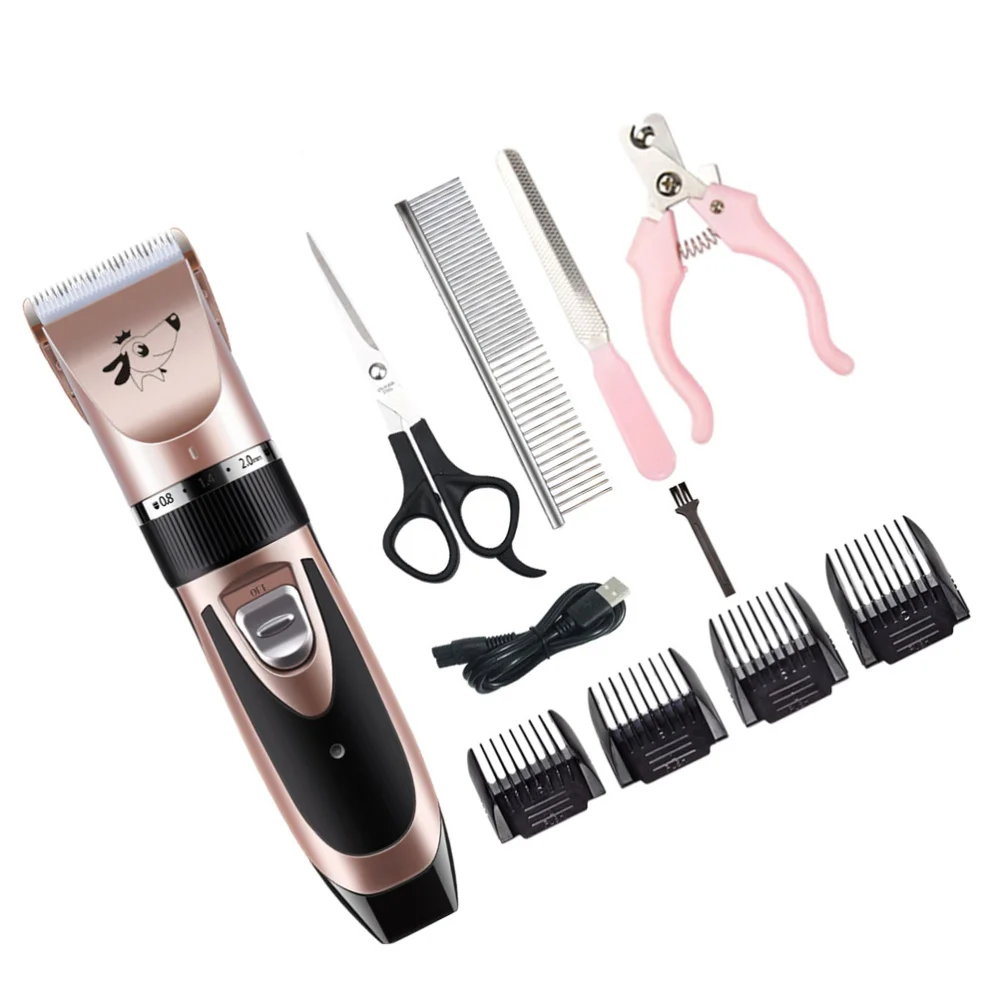 

1 Set Pet Hair Cutter Tool Kit Special Pet Clipper Set USB Electrical Pet Grooming Tool Kit Portable Pet Hair Trimmer Set Practi