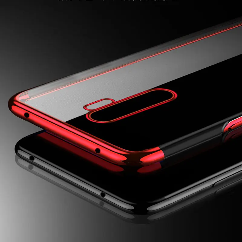 For Xiaomi Redmi Note 8 pro Case Cover Silicone Soft Plating Clear Armor Back Shell 8pro TPU Phone Cases | Мобильные телефоны и