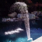 Садовый бассейн водопад фонтан водопад функция каскада фототрубка Нетоксичная прочная водопад фонтан трубка