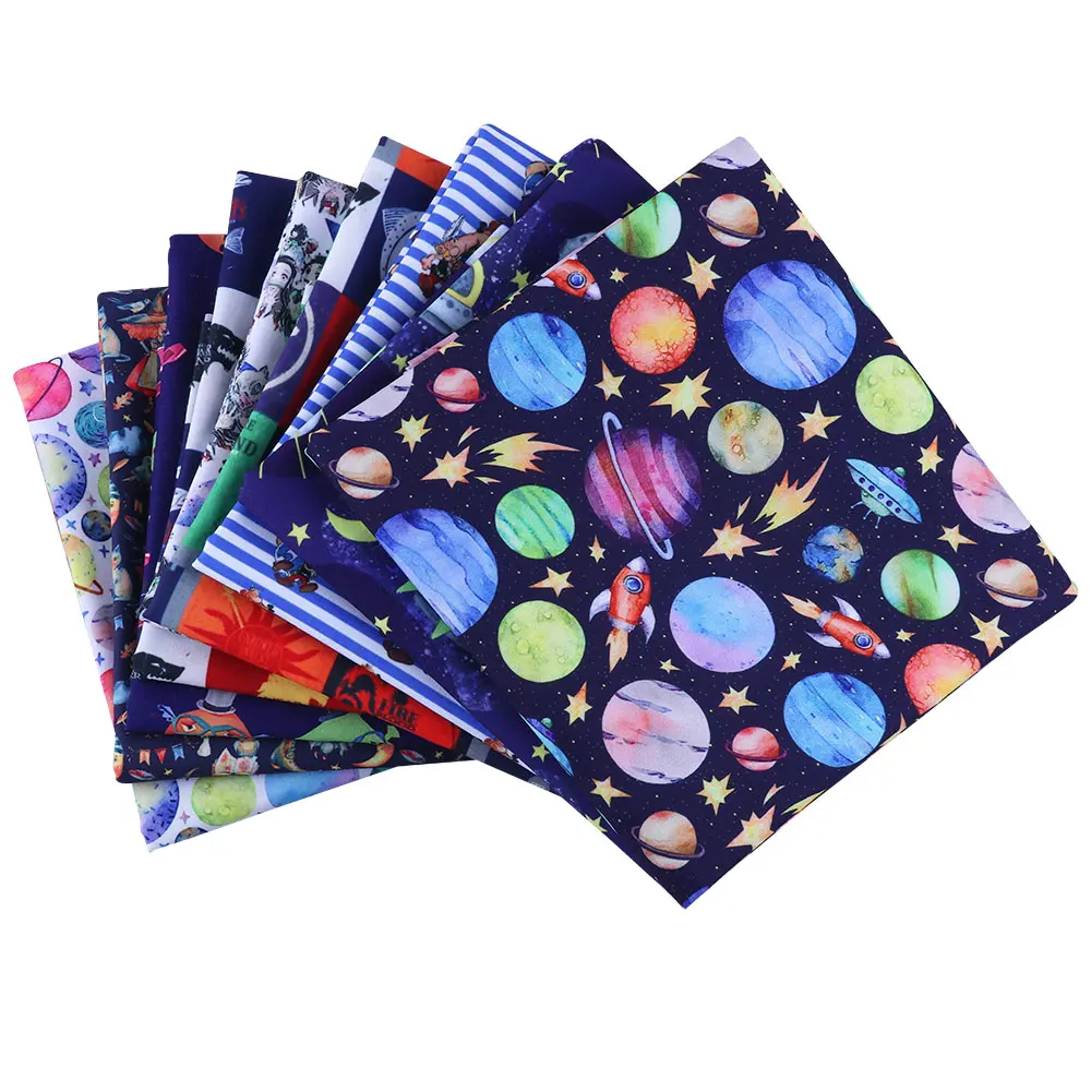 

Diy fabric printing sewing polyester cotton Christmas polyester cartoon anime quilt tulle embroidery craft supplies 50 * 140cm