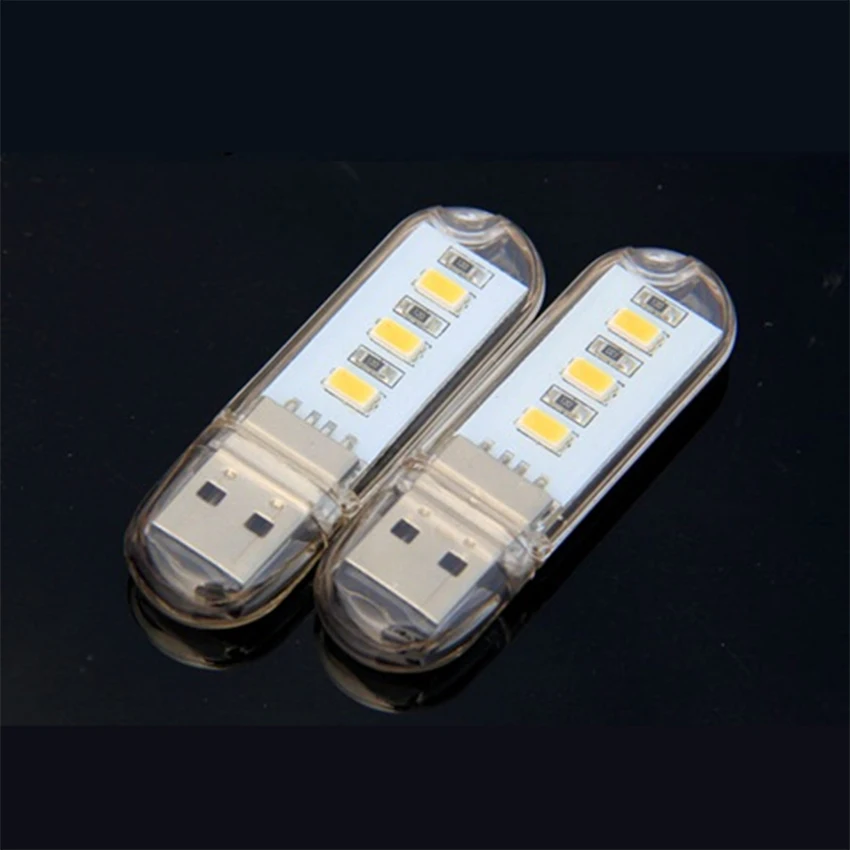 Портативный мини USB 3LED лампа книга светильник s 420MA 2 3 W 5V для кемпинга ПК Ноутбуки