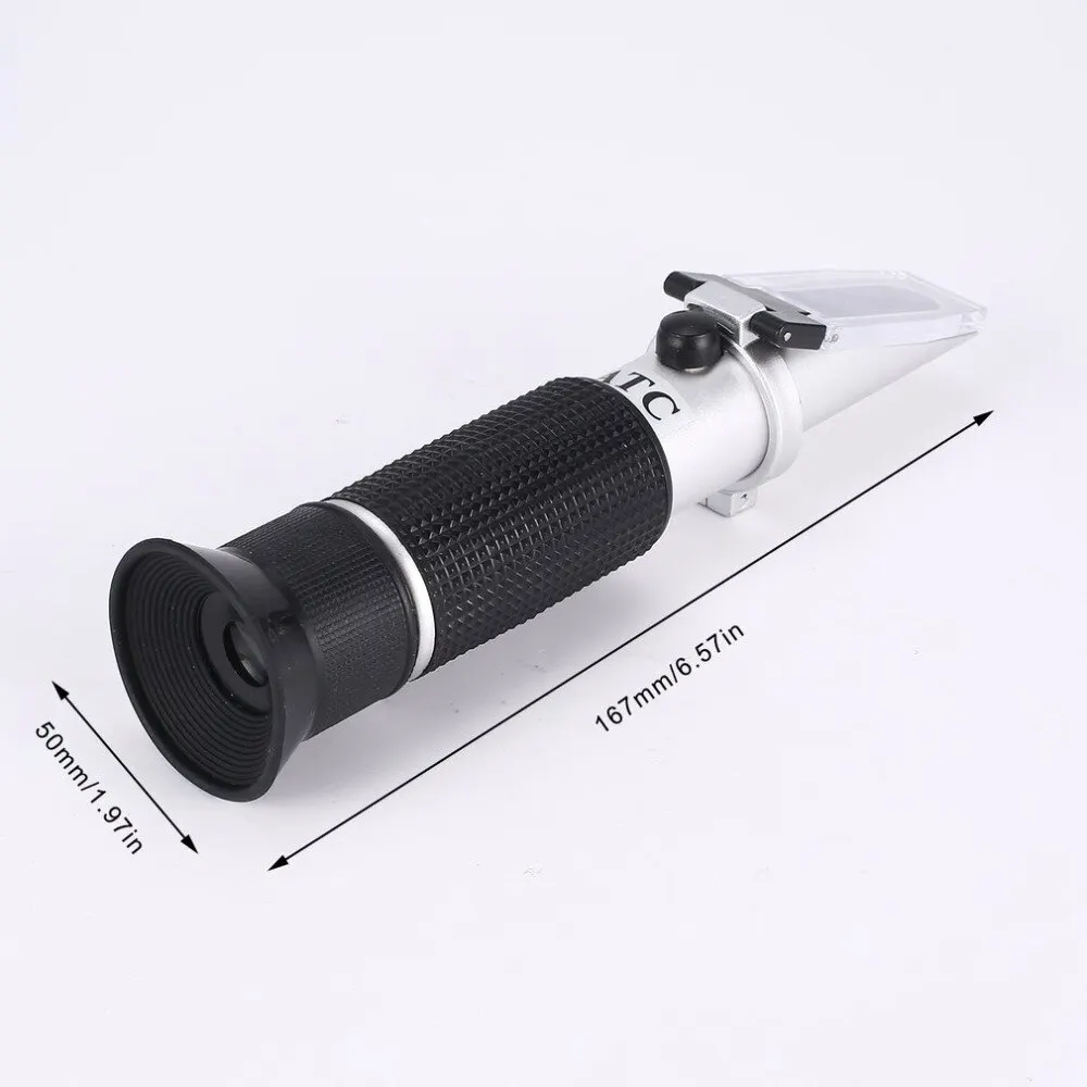 

Refractometer 0~32% Optical Sugar Food Beverages Drink Juice ATC Content Meter Tool Test Handheld Measuring Tester