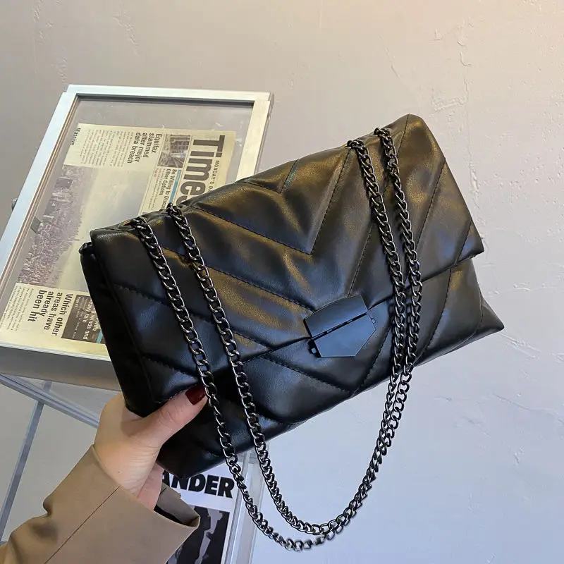 

2022 Female Shoulder Crossbody Famous Luxury Women Brand Handbags Chain Cute Leather Black Stylish Petty Square Mobile Phone Bag