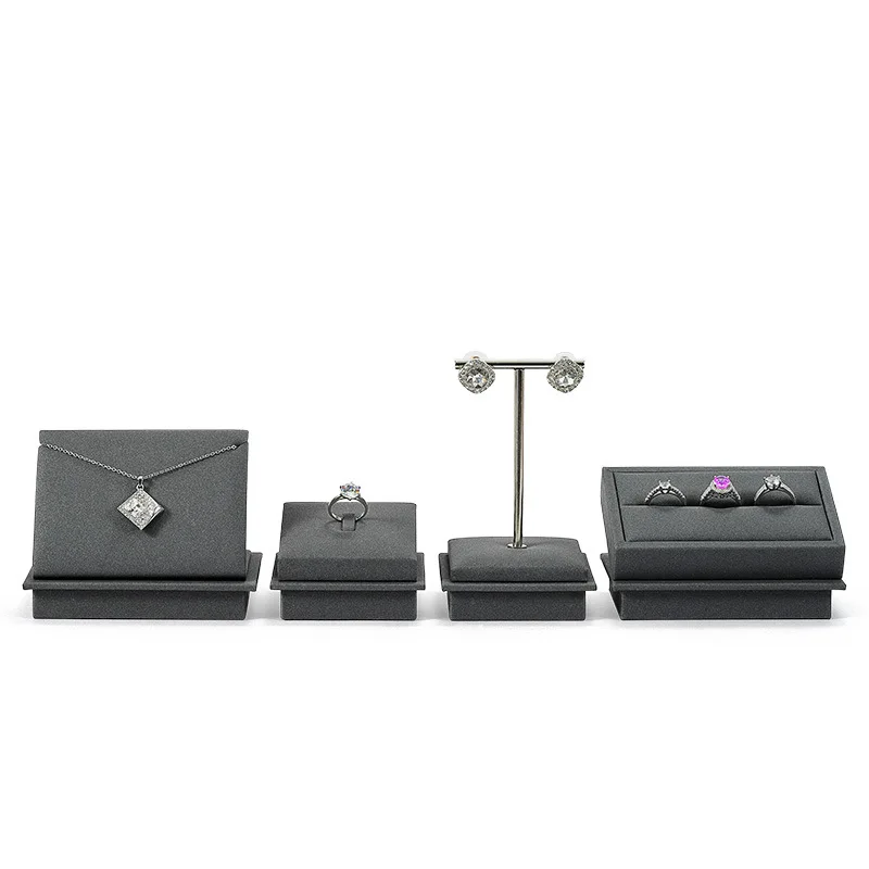 Metal jewelry display racks, rings, earrings, necklaces, jewelry display props, window decoration set