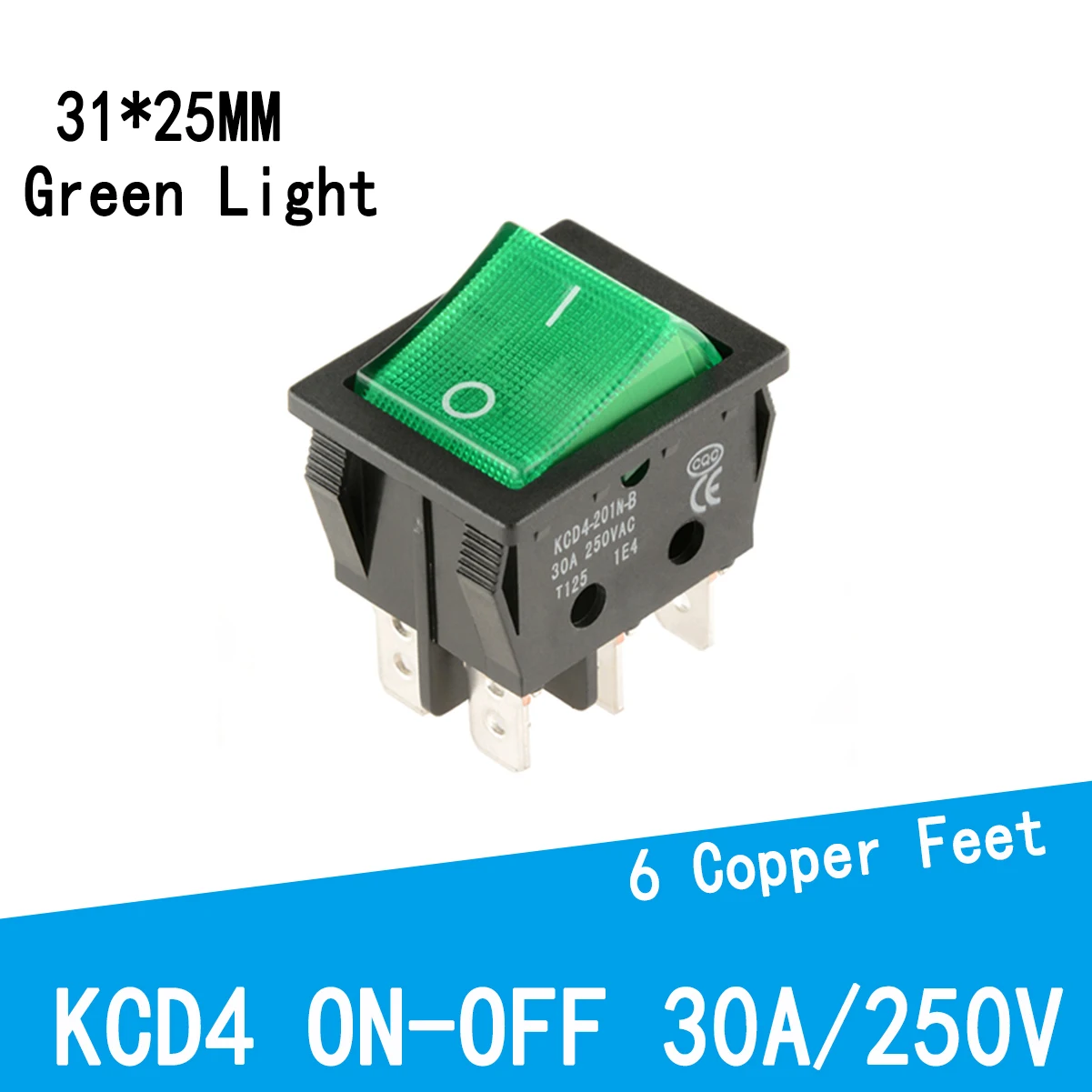 

Кулисный переключатель KCD4 30A/250V