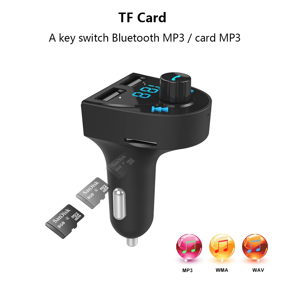 Elistooop автомобильный двойной USB разветвитель для зарядного устройства Bluetooth hands free