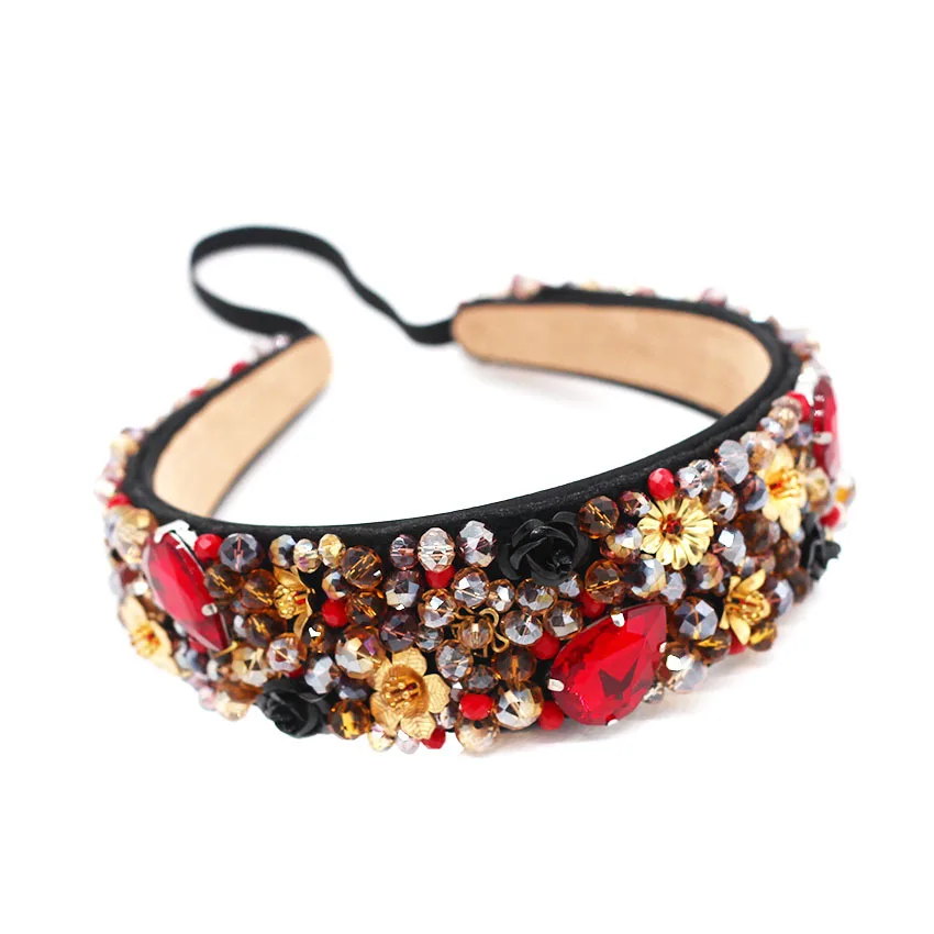 Роскошная цветная корона в стиле барокко свадебные украшения для невесты тиара