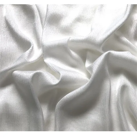 CF936 шелковая ткань, шелковое белье/Блестящая Белая Роскошная рябь, Высококачественная изготовленная на заказ ткань, неэластичная ткань для женщин