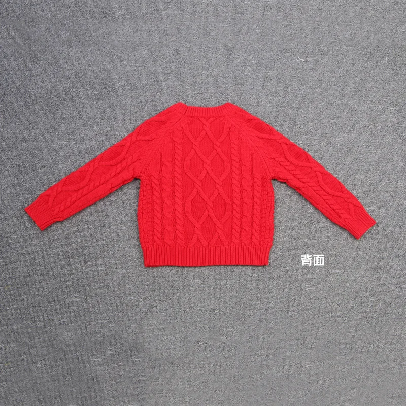 Осенний Детский свитер вязаные однотонные свитера для маленьких мальчиков и