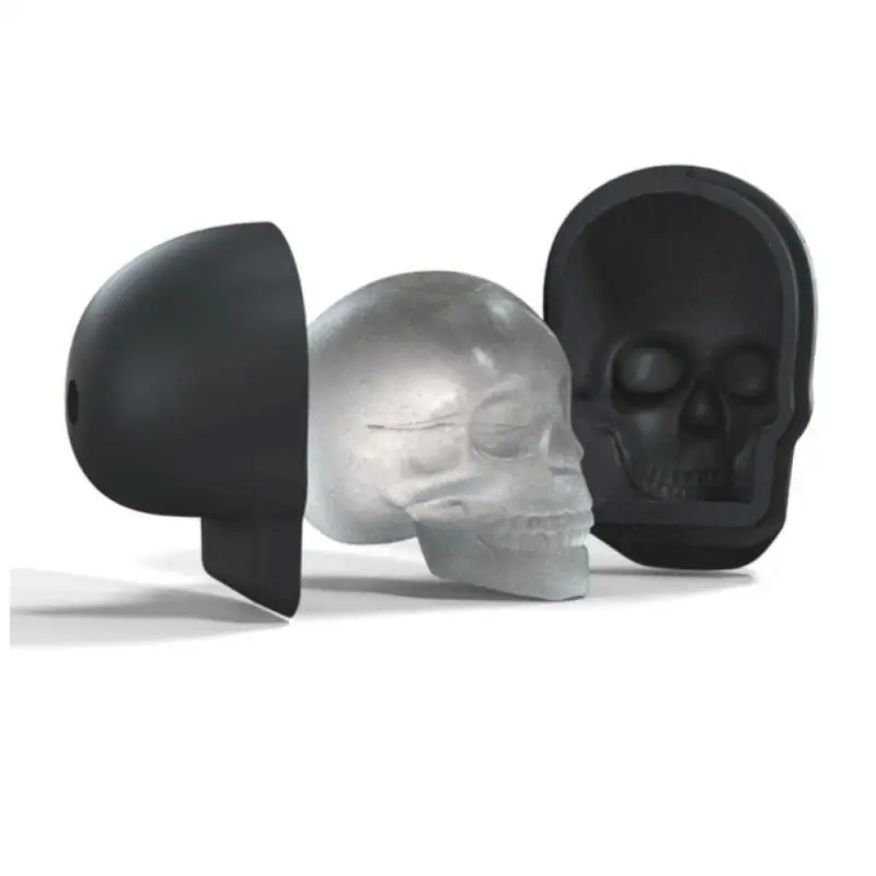 

Multipurpose Ice Cream Mould Silicone 3D Skull Jelly Pudding Mold Practical Whiskey Cocktail Mould Home Kitchen Making Gadgets