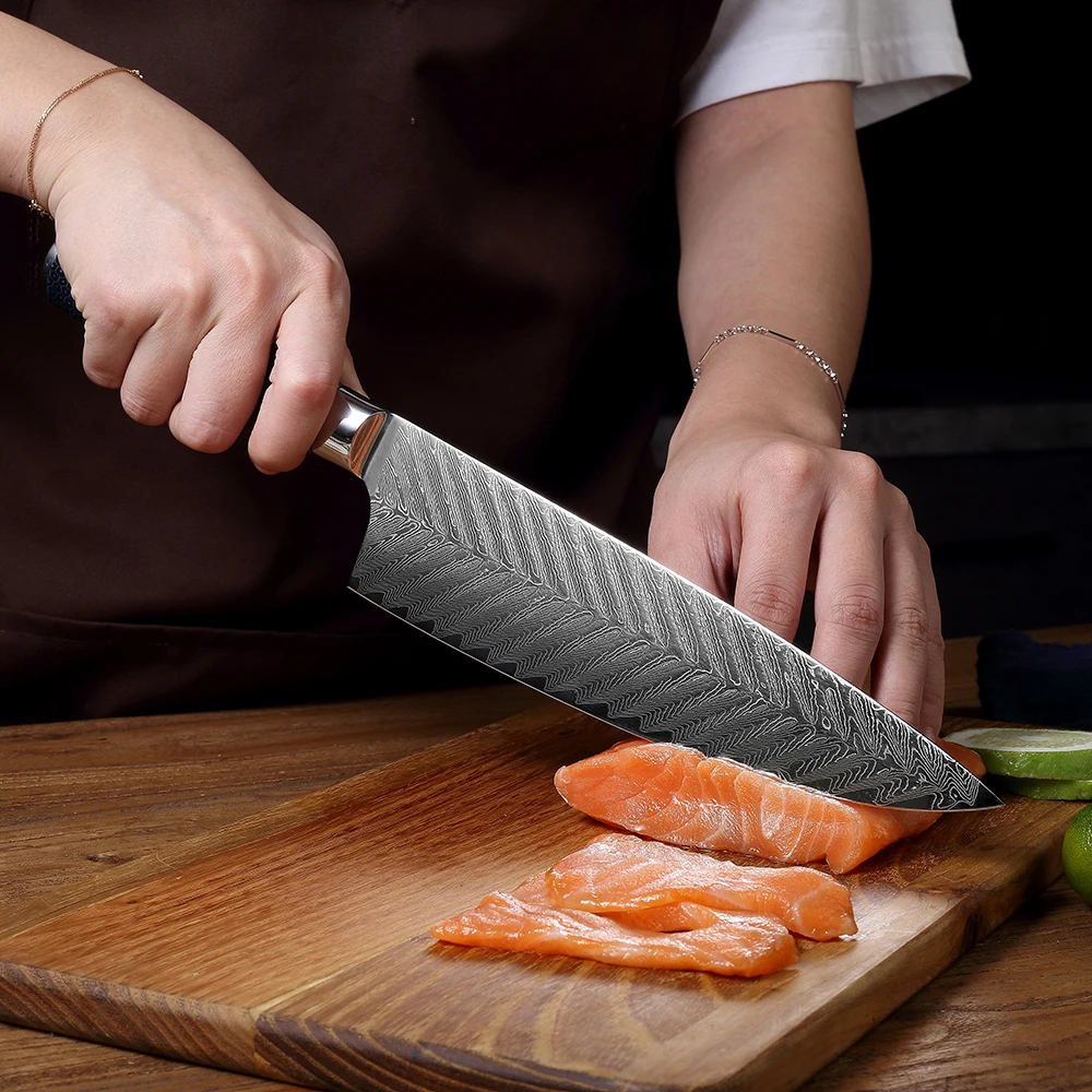 NANHAIONE Chef Gyutou 8 5 дюймов 67 слоев VG 10 кованые высокоуглеродистые японские кухонные